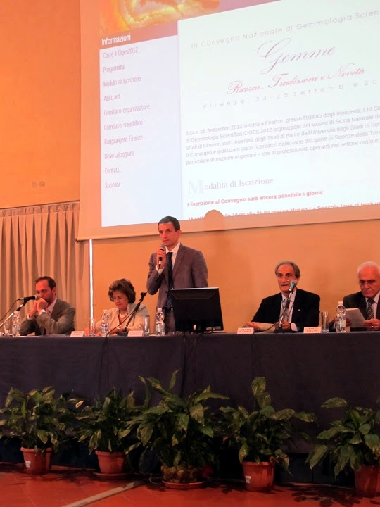 Firenze – III° Convegno di Gemmologia Scientifica 2012